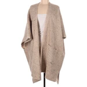Aerie Cardigan Sweater Women Size OS Oatmeal Oversize